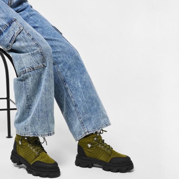 GANNI Kalamata lace-up hiking boots - Picture 2 of 7